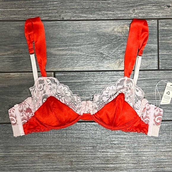 NWT Free People X HAH Bra + Panty Set After Hours Bra 30-38B Fly Girl Panty S M - Picture 8 of 15